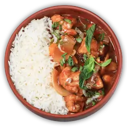 Kungpao Chicken With Plain Rice