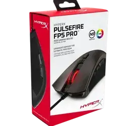HyperX Pulsefire FPS Pro - Gaming Mouse, Software Controlled RGB Light Effects & Macro Customization, Pixart 3389 Sensor Up to 16,000 DPI, 6 Programmable Buttons, Mouse Weight 95g,Black