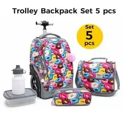 Trolley Bag School Set 5pcs