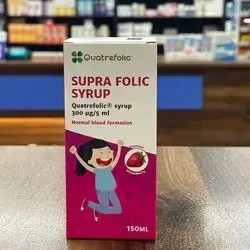 SUPRA FOLIC SYRUP Quatrefolic 300mcg/5ml 150ml
