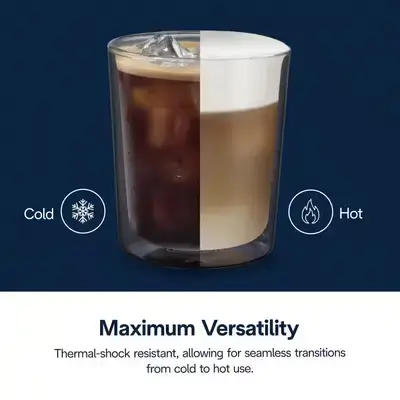 De’Longhi Americano Cold Drink Glass Set – Original – 2 Pieces