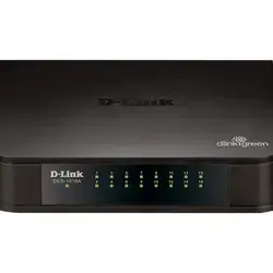 D-Link DES-1016A 16 Port 10/100 MBPS Switch, Black, 20.8 x 6.8 x 25.6 cm
