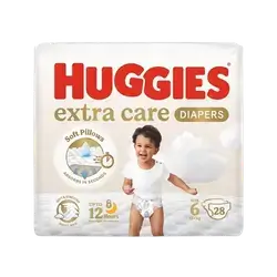 HUGGIES Extra Care Diapers Size 6 from 15+kg 28 Diapers _ Kimberly-Clark