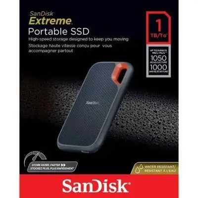 SanDisk Extreme® 1TB / 1050MB/s Portable SSD High-speed storage designed to keep you moving Stockage is available for you to accommodate your part