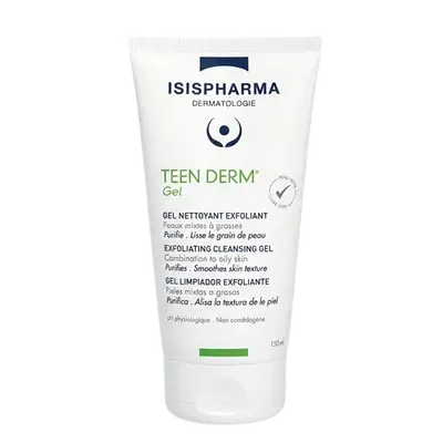 TEEN DERM Exfoliating Cleansing Gel for Combination to Oily Skin 150ml _ ISISPHARMA