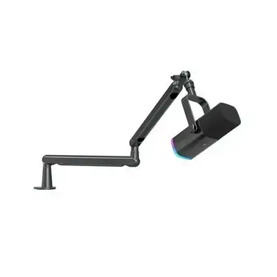 TAM8 Dynamic Gaming Microphone and Boom Arm - Black