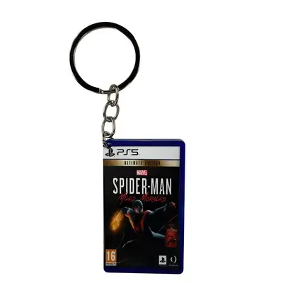 Spider-Man: Miles Morales Mini CD Keychain – PS5 Edition