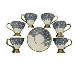 My Life Coffe Cup Set -White, 12 Pieces