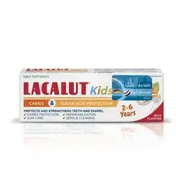 Lacalut junior caries & sugar acid protection 2-6 years toothpaste 55ml