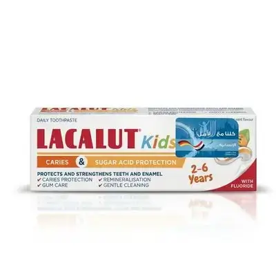 Lacalut junior caries & sugar acid protection 2-6 years toothpaste 55ml