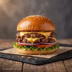 Double Cheese Meat Burger