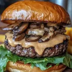Mushroom Beef Burger