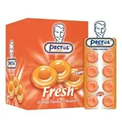 Pectol lozenges ( Orange flavor + vitamin C )
