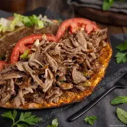 Meat Gas Plate with French Samun