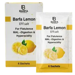 Barfa Lemon EFF.Salt For Flatulence MAL -Digestion & Hyperacidity 6 Sachets _ BARFA PHARMA