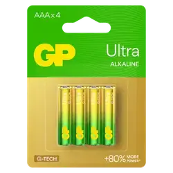 GP Ultra Alkaline AAA Batteries – 4PCS