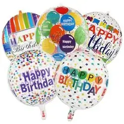 Thinp Pack of 4 Foil Balloons, Happy Birthday