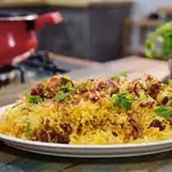 Mutton Meat Hyderabadi Biryani