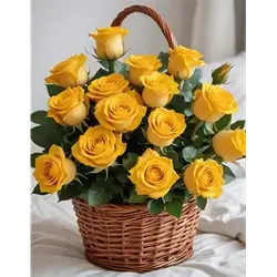 Box of Yellow Flowers