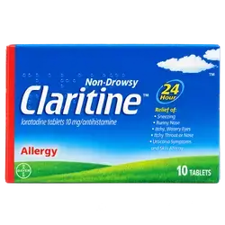 Claritine (Loratadine 10mg) Non-Drowsy 10 Tablets _ BAYER