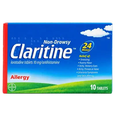 Claritine (Loratadine 10mg) Non-Drowsy 10 Tablets _ BAYER