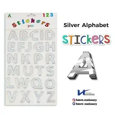 Alphabet letter stickers