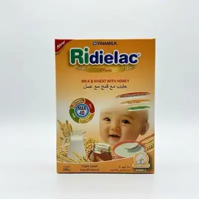Ridielac infant cereal from 6 month milk& wheat with honey 200g