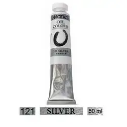 (121) (SILVER) OIL COLOR-Maries 50ML