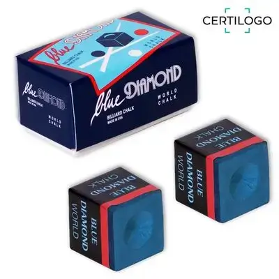 Blue Diamond Professional Billiard Chalk (2-Piece Pack