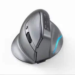 Zelotes /Vertical Wireless Mouse with OLED Screen USB RGB Rechargeable Mouse for Computer Laptop Tablet Ergonomics Mice Gaming