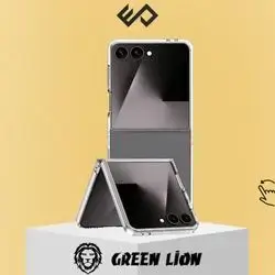 Green Lion Delgado PC Case for Z Flip 7 - Clear
