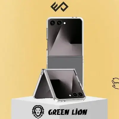 Green Lion Delgado PC Case for Z Flip 7 - Clear