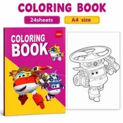 COLORIN BOOK,24 SHEETS, A4 SIZE.