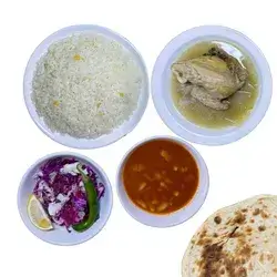 Boiled Chicken And Kurdish Rice