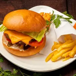 Meat Burger With Cheese