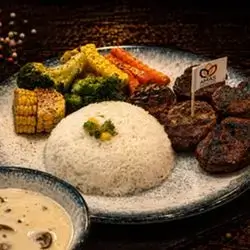 Meat Steak With Rice