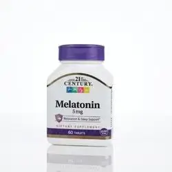 21ST CENTURY Melatonin 5 mg (60 Tablets)