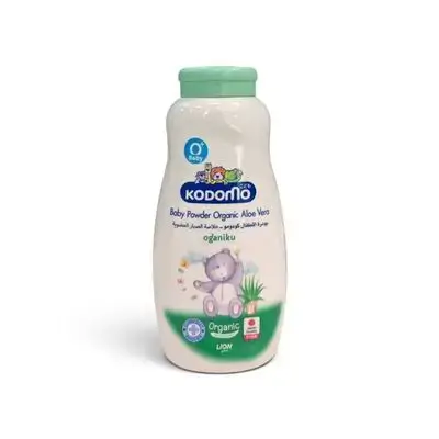Kodomo Oganiku Organic Baby Powder with Aloe Vera Extract, 180 g