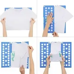 Clothes Folding Board Adults Clothing Folder Bender Plastic Practical