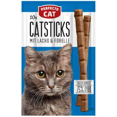 Perfecto Cat 10 cat sticks - salmon, trout 10 pcs