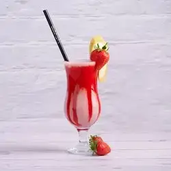 Strawberry, Milk And Banana Cocktail