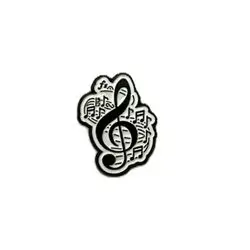 Musical Note Metal Sticker