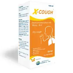 X-COUGH Dextromethorphan HBr Syrup For Dry Cough - 100 ml