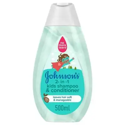 Johnson's 2-In-1 Kids Shampoo & Conditioner 500 ml //شامبو وبلسم للصغار 2 في 1 من جونسون – 500مل