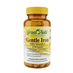 Gentle Iron with Vitamin C 60 Capsules _ Green Field