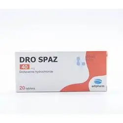 DRO SPAZ Drotaverine Hydrochloride 40 mg - 20 Tablets