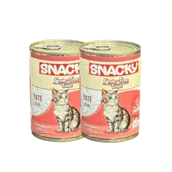 Snacky - Sterilized - Grain-Free - Pâté Pure Salmon 2x400g
