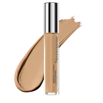 Radiant Cream Lightweight Concealer with Peptides & Vitamin E Antioxidant Hazelnut Medium 01 _ Neutrogena