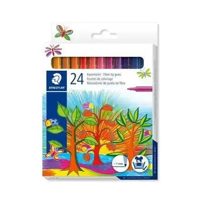 Staedtler 325 Fibre-Tip Pens – 24 Assorted Colours