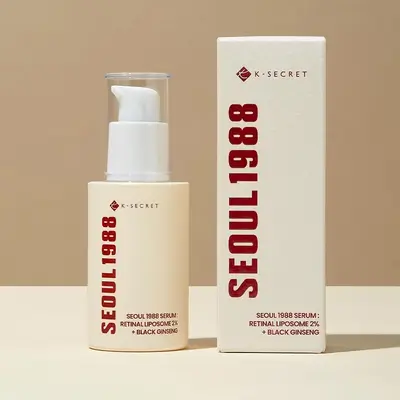 سيروم سيول 1988 بالريتينال والجينسنغ الأسود KSECRET - SEOUL 1988 Serum : Retinal Liposome 2% + Black Ginseng